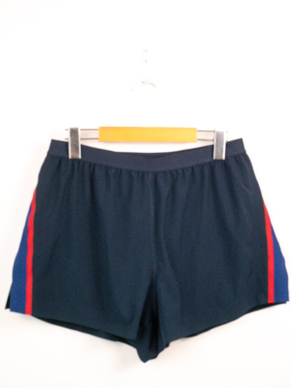 Lululemon Women’s Navy Red Side Stripe Running Shorts Size M